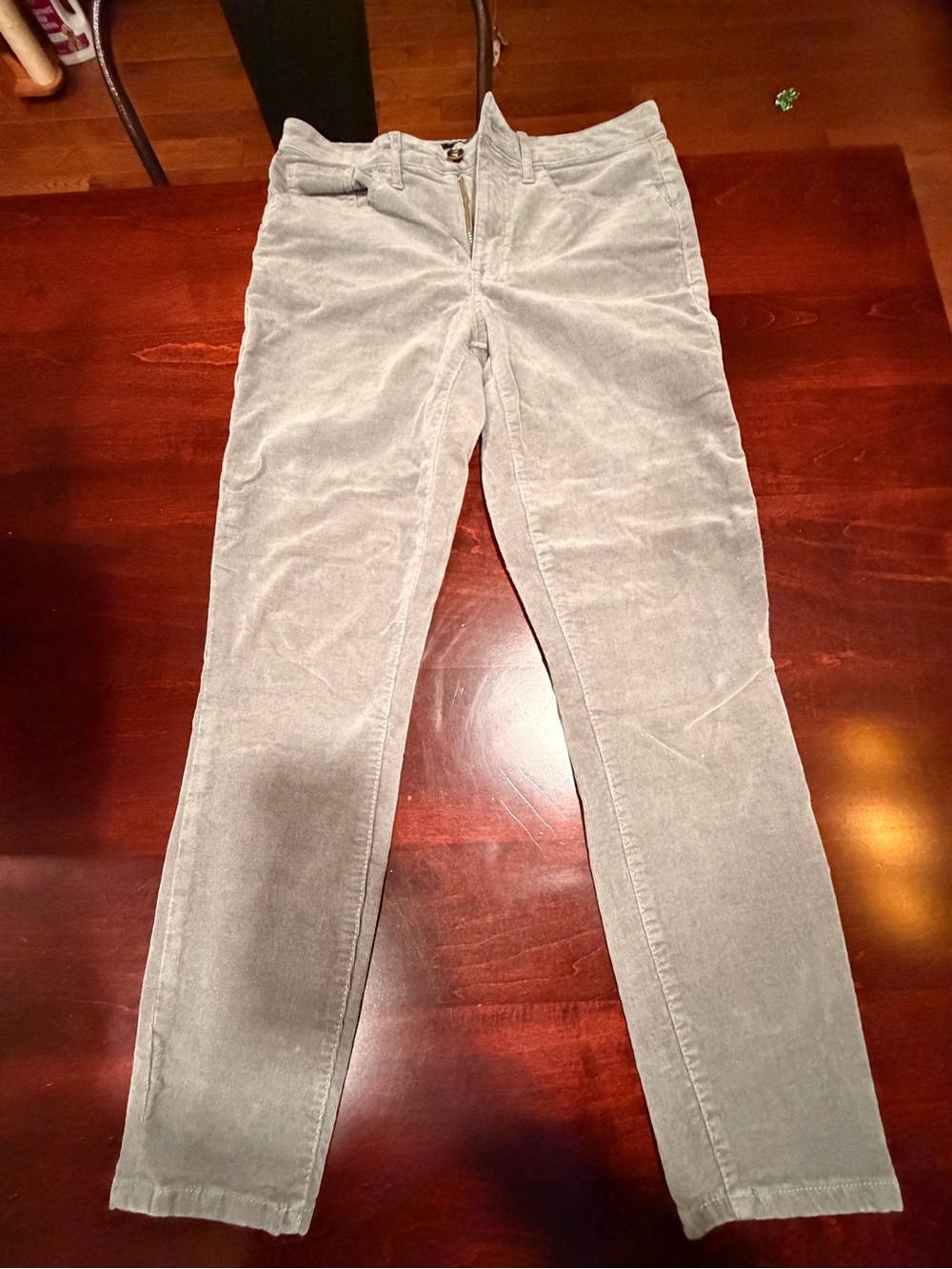 Tommy Hilfiger Men’s Slim Straight Corduroy Jeans - Light Gray
